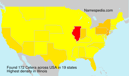 Surname Cetera in USA Surname Cetera in USA