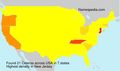 Surname Ceteras in USA Surname Ceteras in USA