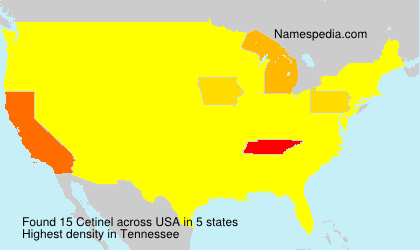Surname Cetinel in USA Surname Cetinel in USA