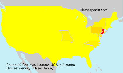 Surname Cetkowski in USA Surname Cetkowski in USA