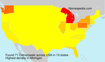 Surname Cetnarowski in USA Surname Cetnarowski in USA