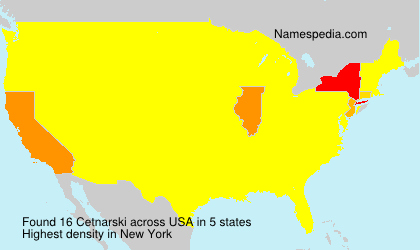 Surname Cetnarski in USA Surname Cetnarski in USA