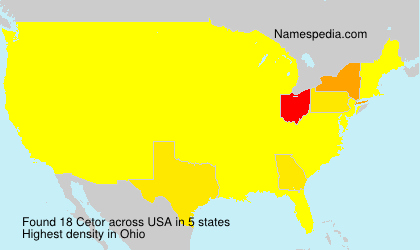 Surname Cetor in USA Surname Cetor in USA