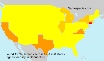 Surname Ceulemans in USA Surname Ceulemans in USA