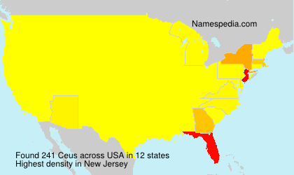 Surname Ceus in USA Surname Ceus in USA