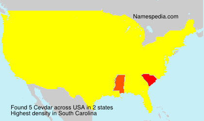 Surname Cevdar in USA Surname Cevdar in USA