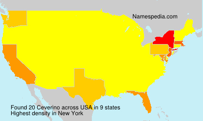 Surname Ceverino in USA Surname Ceverino in USA