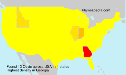 Surname Cevic in USA Surname Cevic in USA