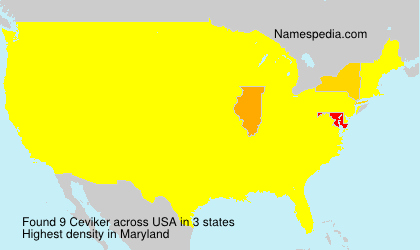 Surname Ceviker in USA Surname Ceviker in USA