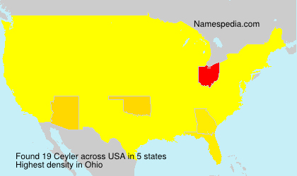 Surname Ceyler in USA