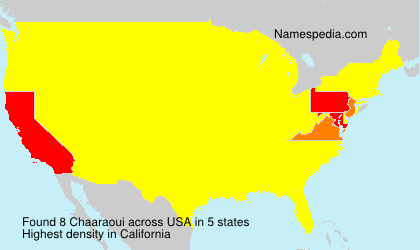 Surname Chaaraoui in USA Surname Chaaraoui in USA