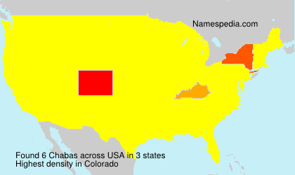 Surname Chabas in USA Surname Chabas in USA