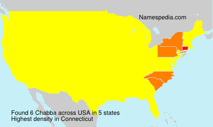 Surname Chabba in USA Surname Chabba in USA