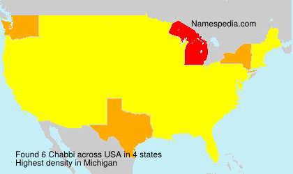 Surname Chabbi in USA Surname Chabbi in USA