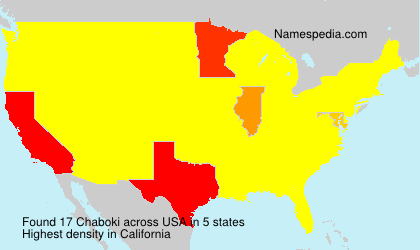 Surname Chaboki in USA Surname Chaboki in USA