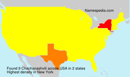 Surname Chachanashvili in USA Surname Chachanashvili in USA