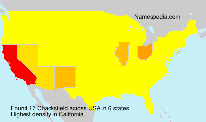 Surname Chacksfield in USA Surname Chacksfield in USA