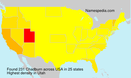 Surname Chadburn in USA Surname Chadburn in USA