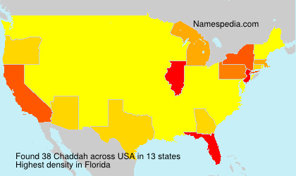 Surname Chaddah in USA Surname Chaddah in USA