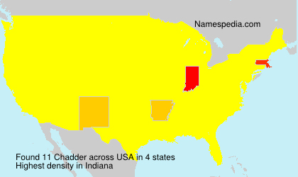Surname Chadder in USA Surname Chadder in USA