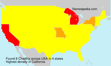 Surname Chadiha in USA Surname Chadiha in USA