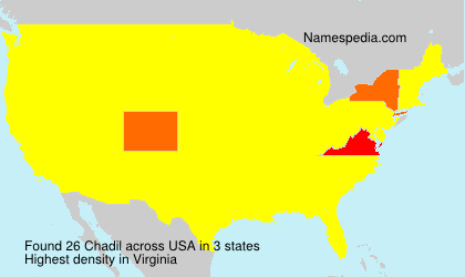Surname Chadil in USA Surname Chadil in USA