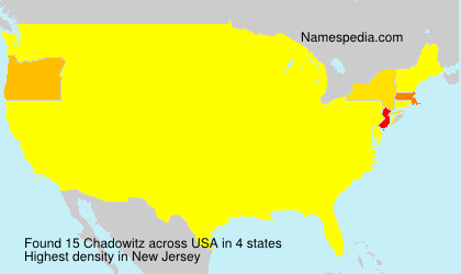 Surname Chadowitz in USA Surname Chadowitz in USA