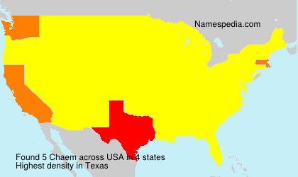 Surname Chaem in USA Surname Chaem in USA