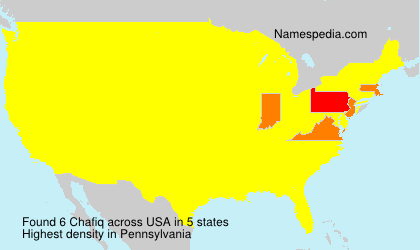 Surname Chafiq in USA Surname Chafiq in USA