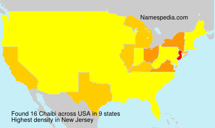 Surname Chaibi in USA Surname Chaibi in USA