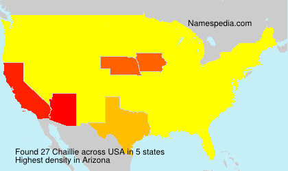 Surname Chaillie in USA Surname Chaillie in USA