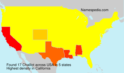 Surname Chaillot in USA Surname Chaillot in USA