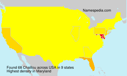 Surname Chaillou in USA Surname Chaillou in USA