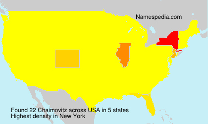 Surname Chaimovitz in USA Surname Chaimovitz in USA