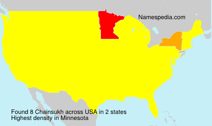 Surname Chainsukh in USA