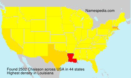 Surname Chaisson in USA Surname Chaisson in USA