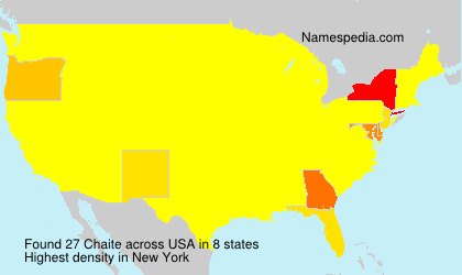 Surname Chaite in USA Surname Chaite in USA
