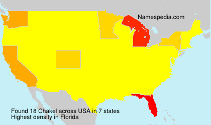 Surname Chakel in USA Surname Chakel in USA