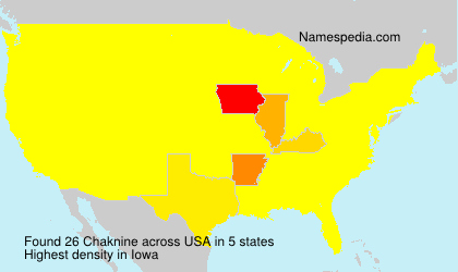 Surname Chaknine in USA Surname Chaknine in USA