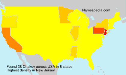 Surname Chakov in USA Surname Chakov in USA