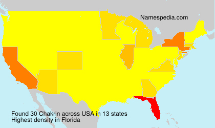 Surname Chakrin in USA Surname Chakrin in USA