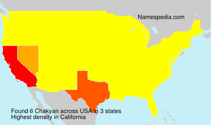 Surname Chakyan in USA Surname Chakyan in USA