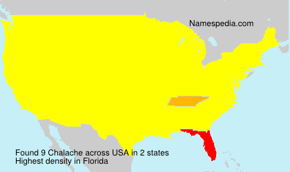 Surname Chalache in USA Surname Chalache in USA