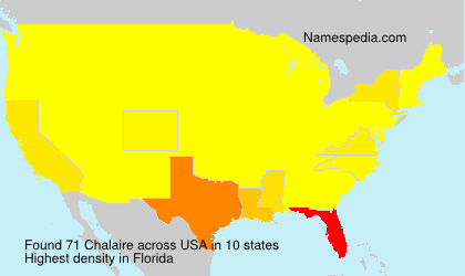 Surname Chalaire in USA Surname Chalaire in USA
