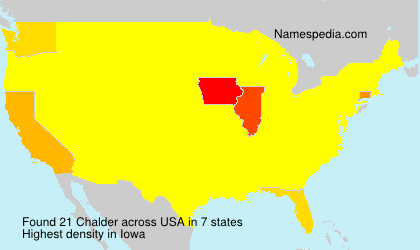 Surname Chalder in USA Surname Chalder in USA