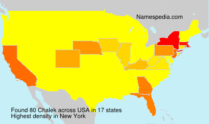 Surname Chalek in USA Surname Chalek in USA