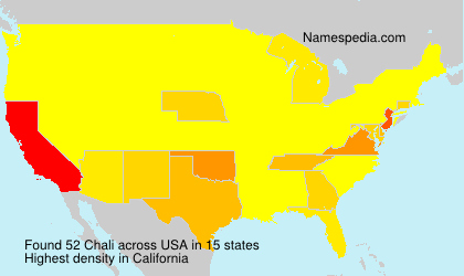 Surname Chali in USA Surname Chali in USA