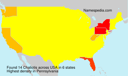 Surname Chaliotis in USA Surname Chaliotis in USA