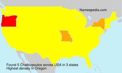 Surname Chalkiopoulos in USA Surname Chalkiopoulos in USA