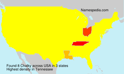 Surname Chalky in USA Surname Chalky in USA